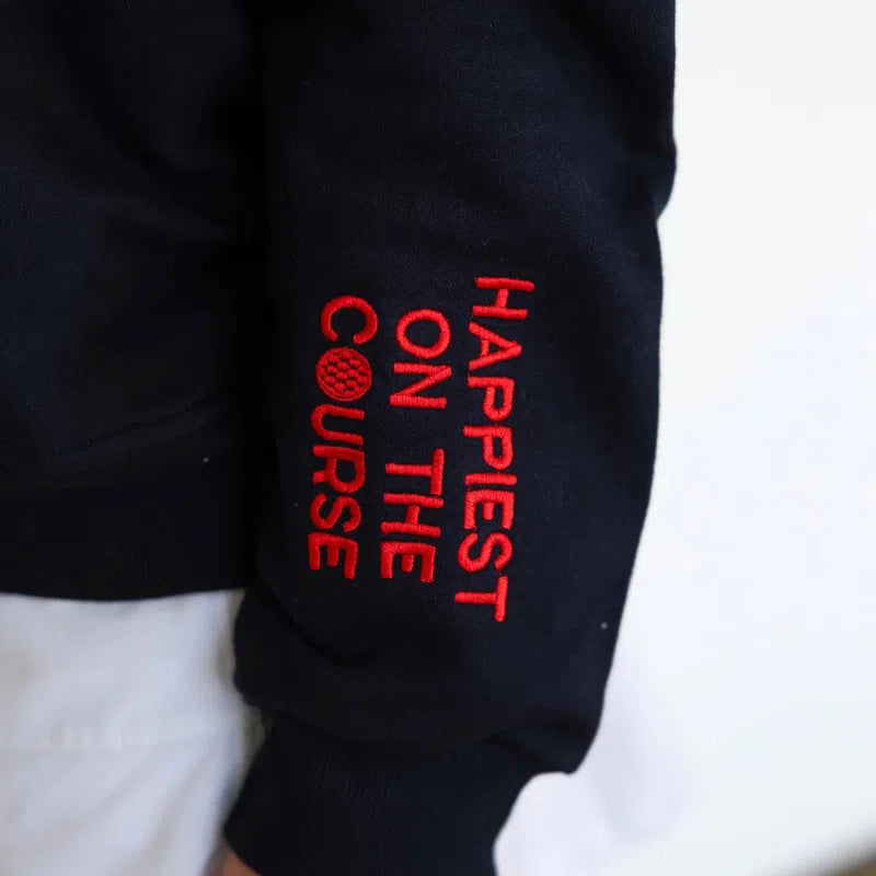 CourtLife Happiest On The Golf Course Zip Sweatshirt - Various Colours