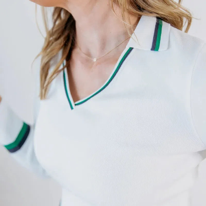 Club Special Rally Sweater - White/Green/Navy