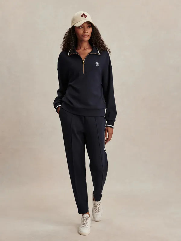 Varley Slim Pintuck Pants (27.5") - Navy