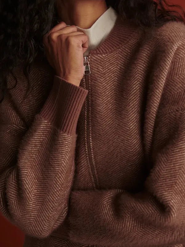 Varley Zenia Zip Jacket - Nutmeg