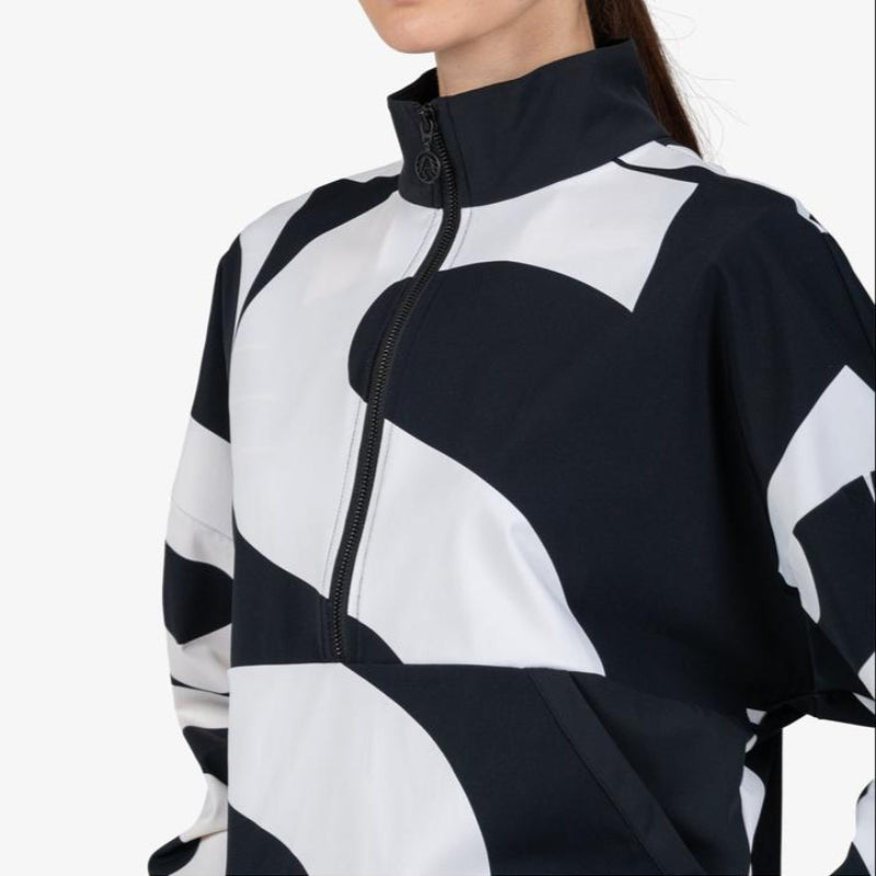 Sportalm Monogram Print Pullover Top - Black/White