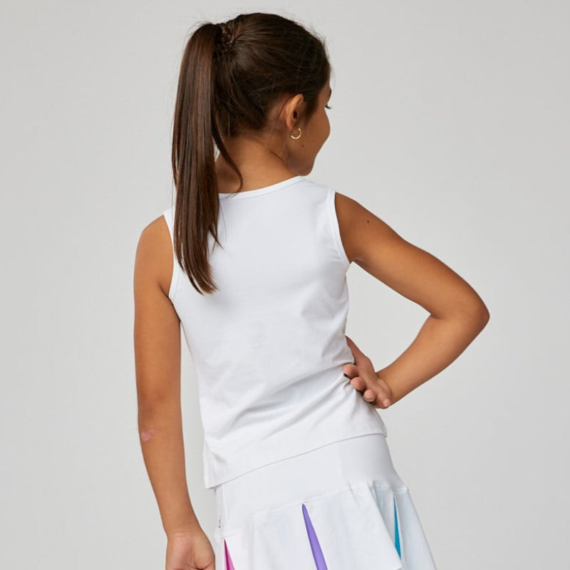 Sofibella Spectrum Girls Tank - White