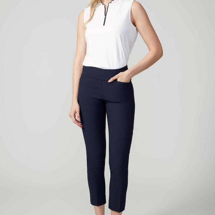 Swing Control Techno Jacquard Pants (28") - Navy