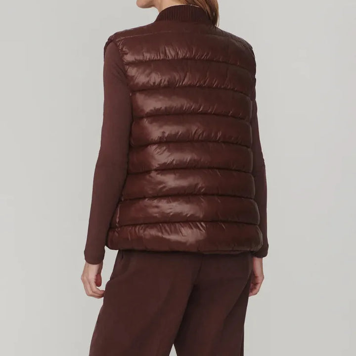 Varley Colwyn Boxy Gilet - Brown Stone