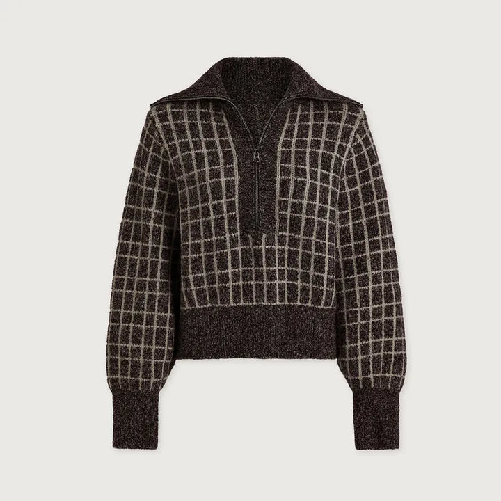 Varley Furley Zip Sweater - Charcoal Marl