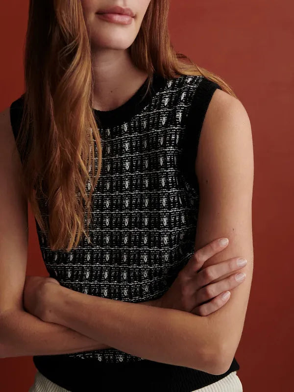 Varley Safia Knit Top - Black
