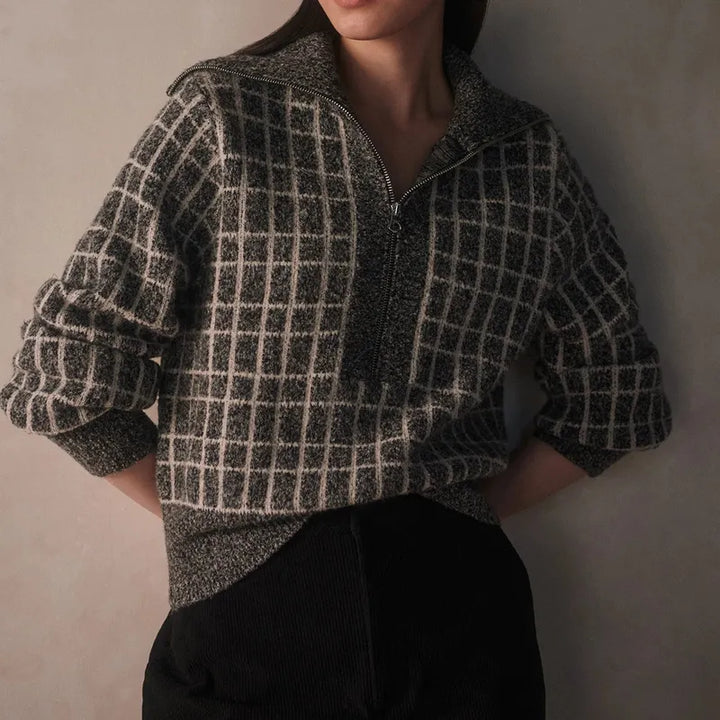 Varley Furley Zip Sweater - Charcoal Marl