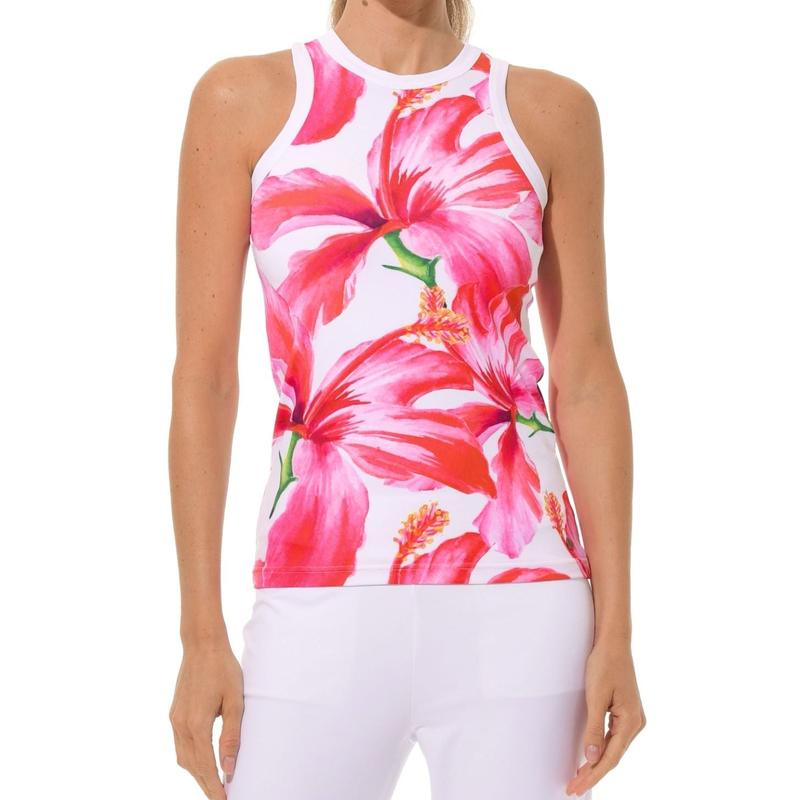 MDC HIbiscus Print Tank - Pink Floral