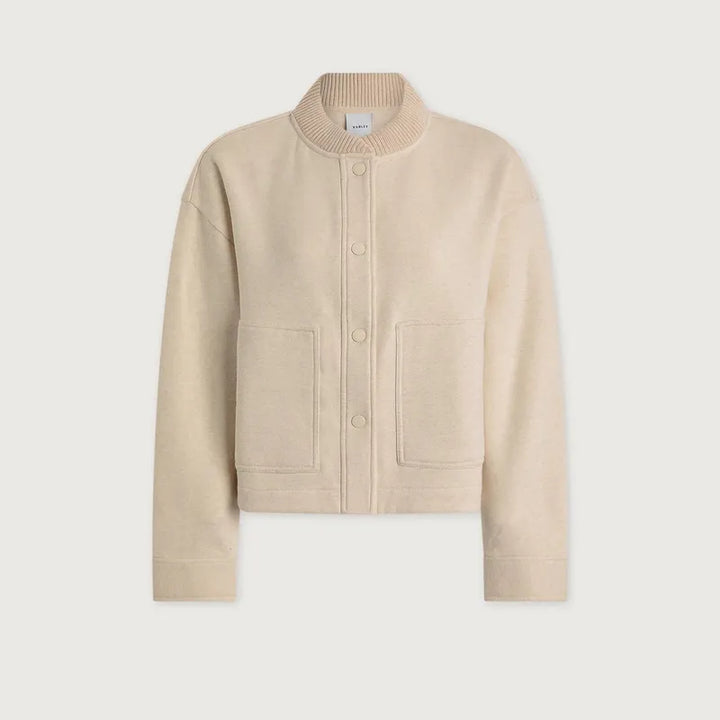 Varley Khai Cropped Jacket - Birch Marl