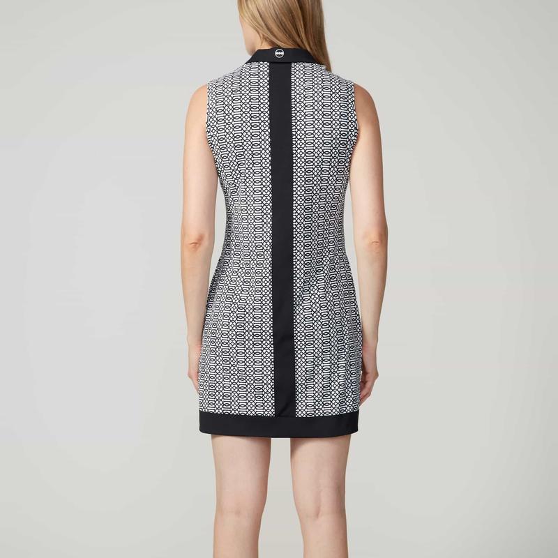 Swing Control Velocity S/L Dress - Black/White