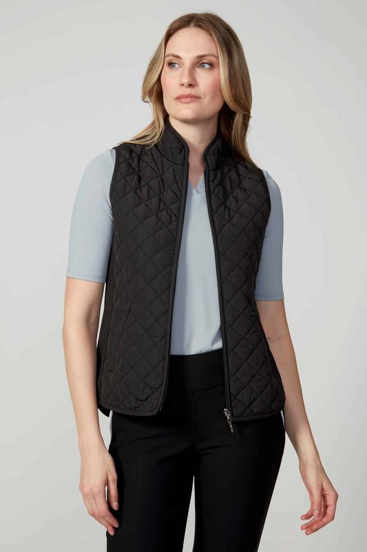 Swing Control Quilted Rib Vest - Black
