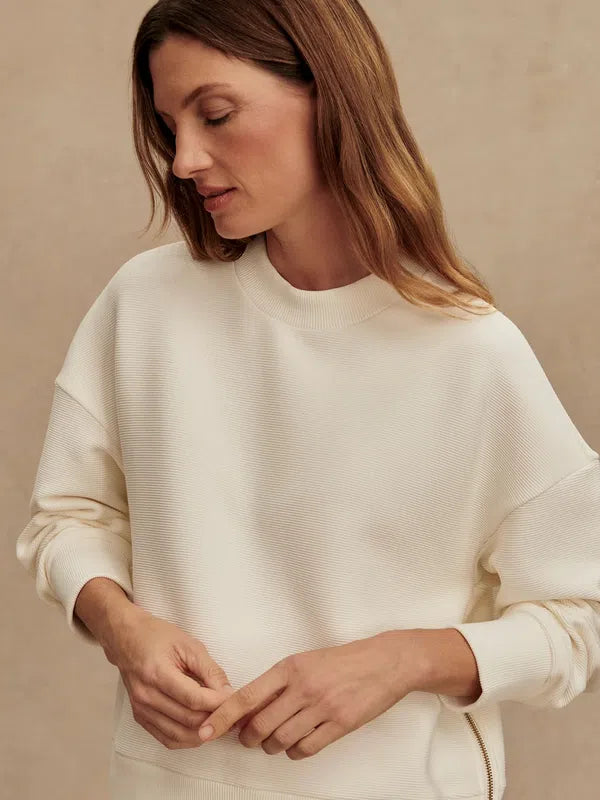 Varley Addelyn Sweat - Ivory