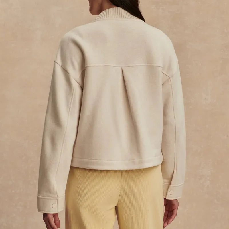 Varley Khai Cropped Jacket - Birch Marl