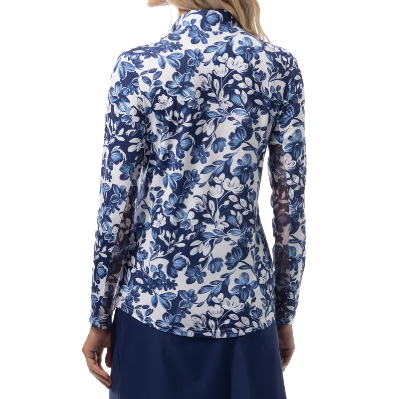 SanSoleil SolCool Jardin Mock - Blue/Navy