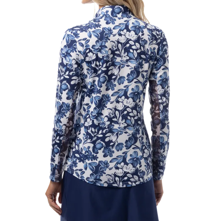 SanSoleil SolCool Jardin Mock - Blue/Navy
