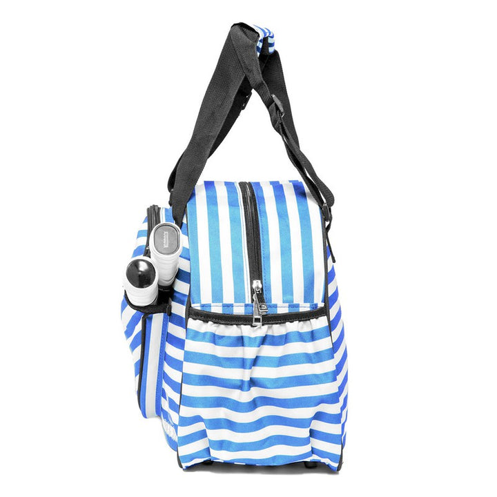 Pik'le'Ball Pickleball Tote - Blue Stripe