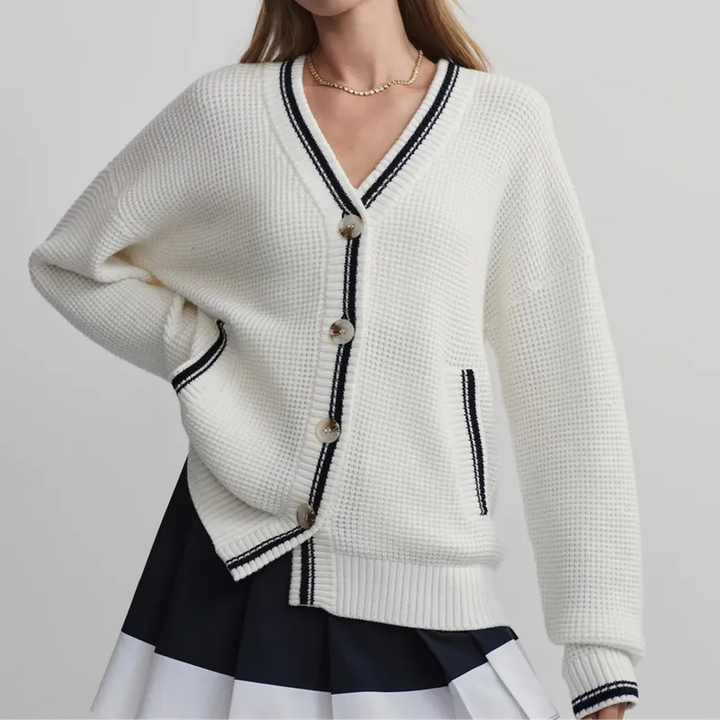 Varley Coniston Cardigan - White