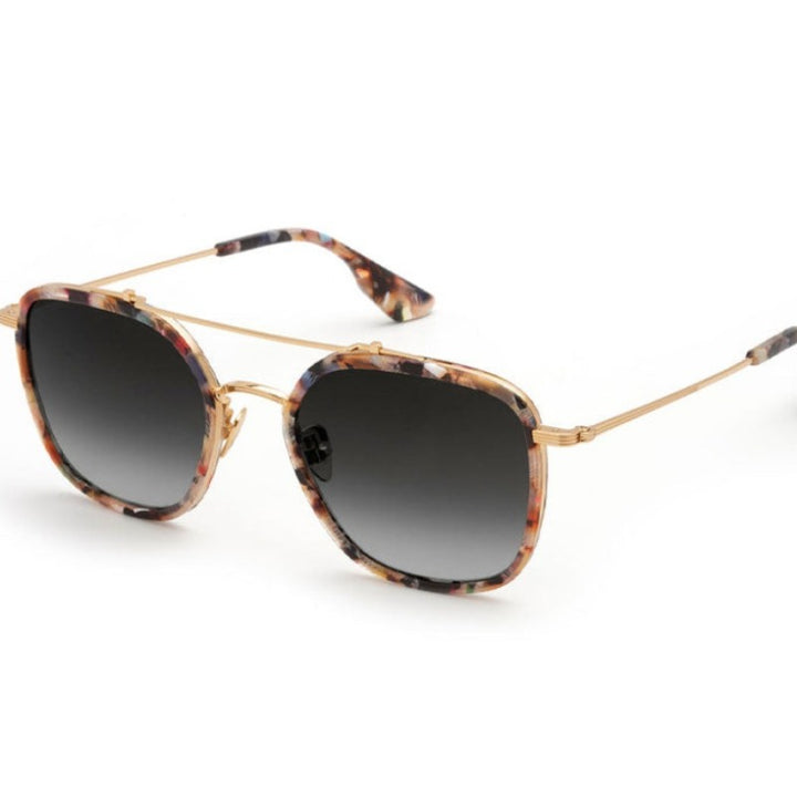 Krewe Austin Sunglasses - 24K Titanium/Capri