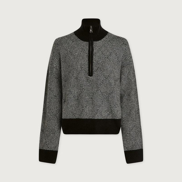Varley Aldridge Zip Sweater - Black