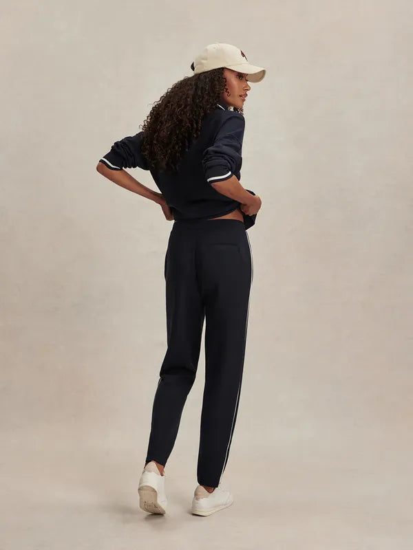 Varley Slim Pintuck Pants (27.5") - Navy