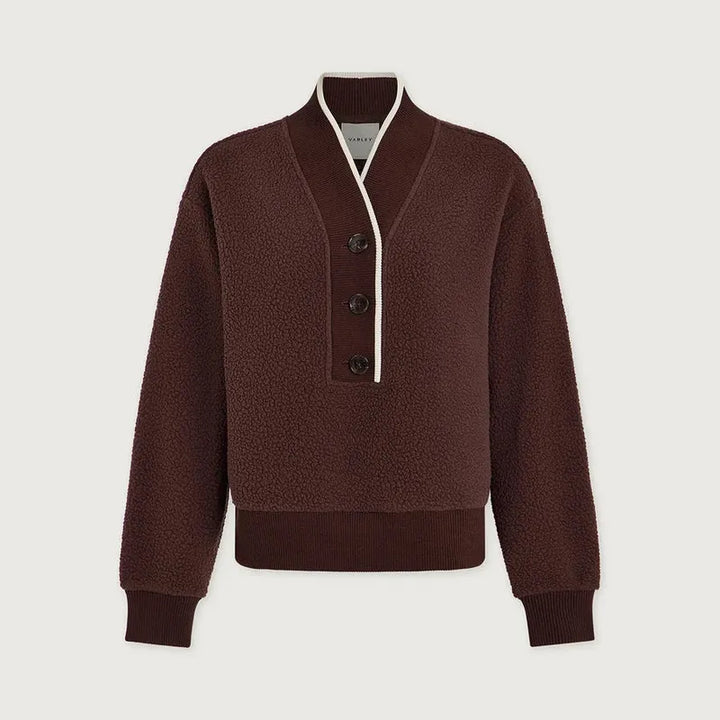 Varley Brenna Button Fleece - Mahogany