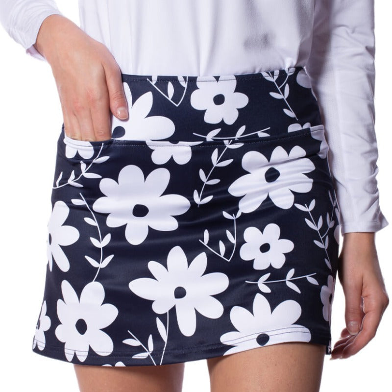 Golftini Journey Pull-On Skort - Navy/White