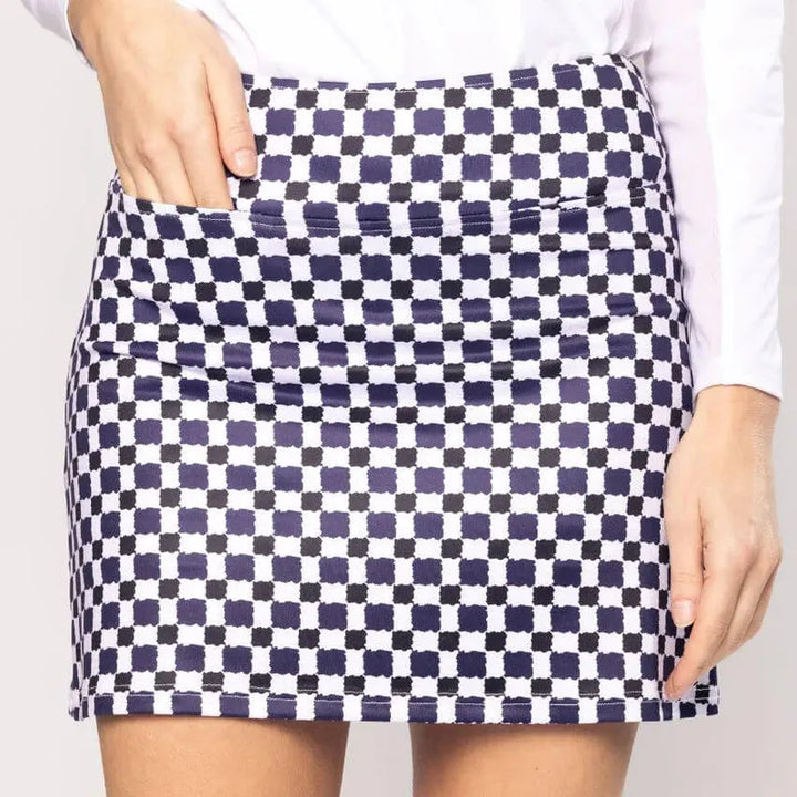 Golftini Grand Prix Skort - Navy/White