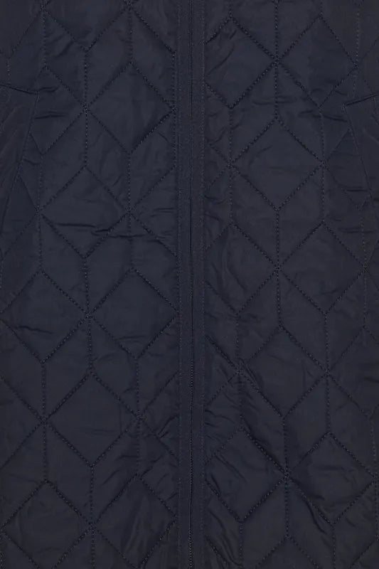 Ilse Jacobsen Long Quilted Coat - Ombre Blue