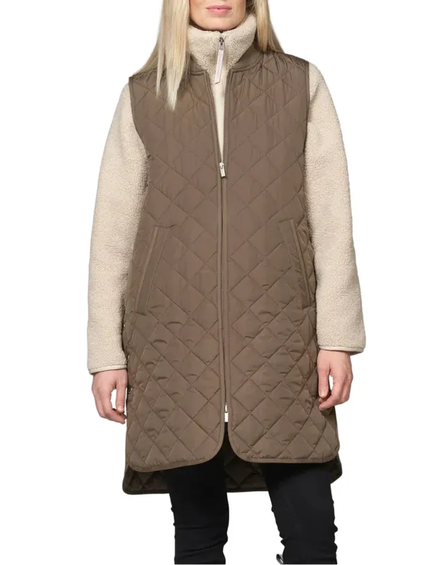 Ilse Jacobsen Quilted Vest - Mud