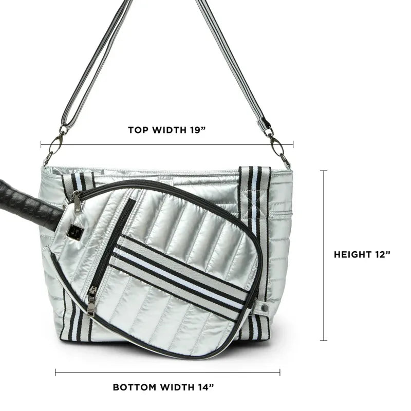 Think Royln Ace of the Court Pickleball Bag - Pearl Silver