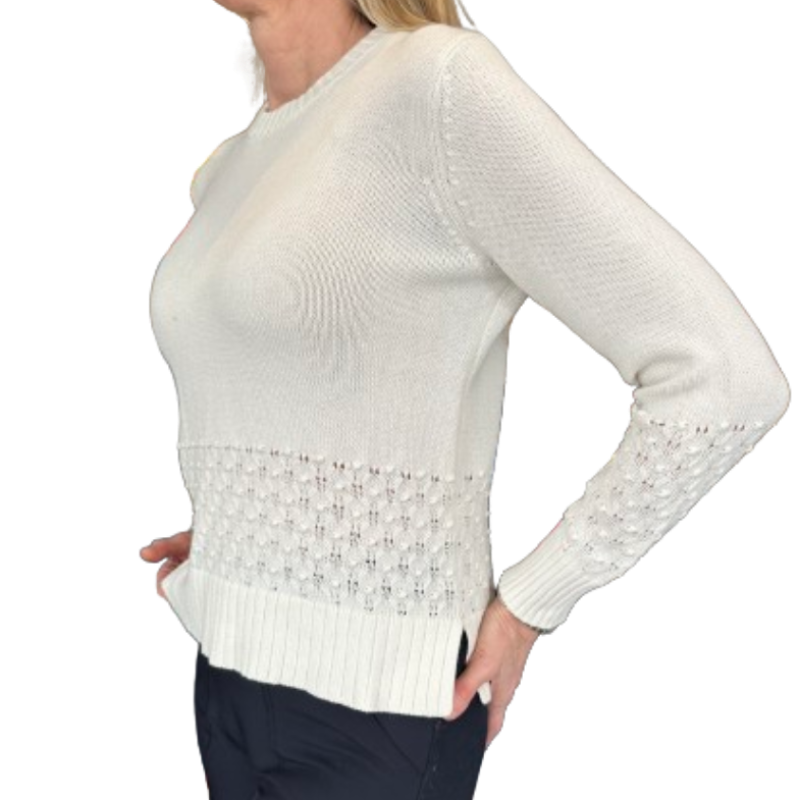 Alashan Cashmere Rosebud Sweater - Off White