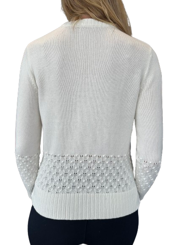 Alashan Cashmere Rosebud Sweater - Off White