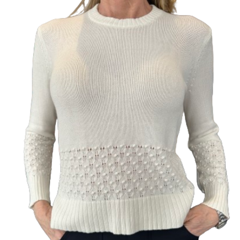 Alashan Cashmere Rosebud Sweater - Off White
