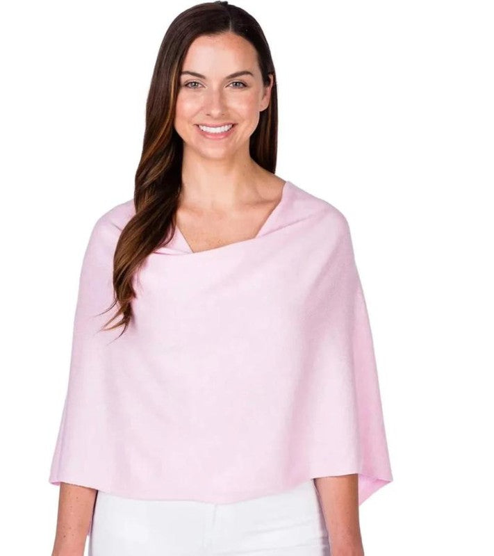 Alashan Cashmere Trade Wind Topper - Bermuda Pink