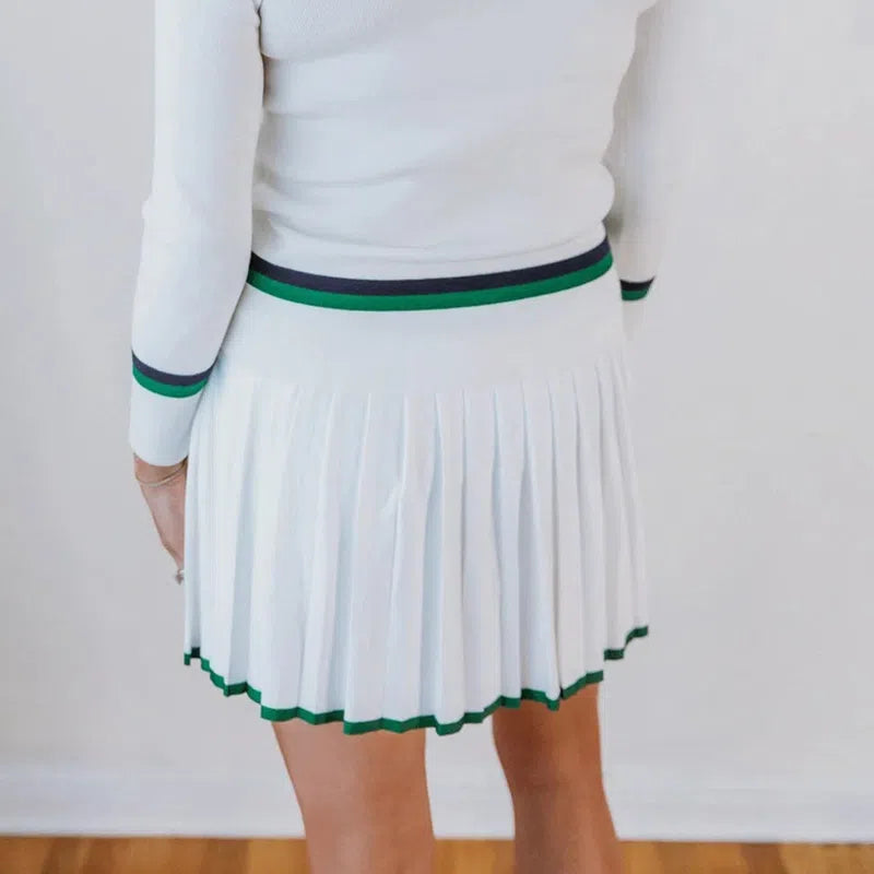 Club Special Details Skort - White/Green