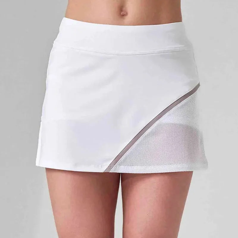 InPhorm Elise Skort (13.5") - White/Latte