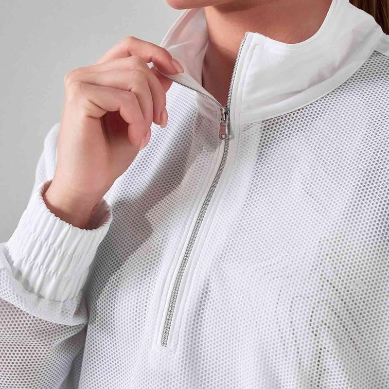 InPhorm Baila Zip L/S Pullover - White