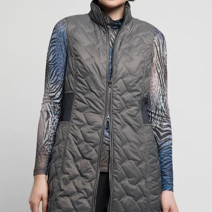 Atelier by Lyse Spenard Quilted Vest - Titanium