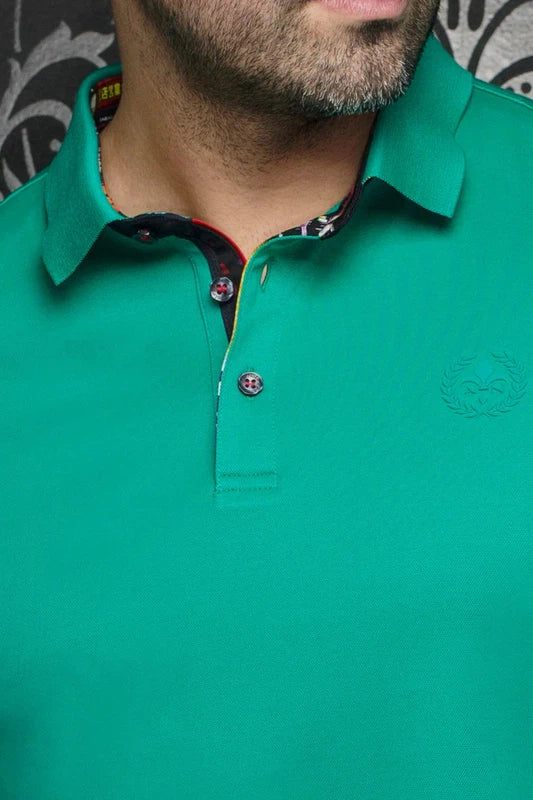 Au Noir Men's Eagle Polo - Kelly Green