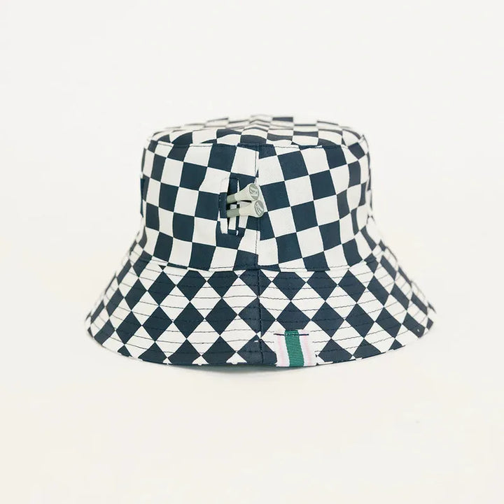 Fore All Austi Bucket Hat - Indigo/White Check