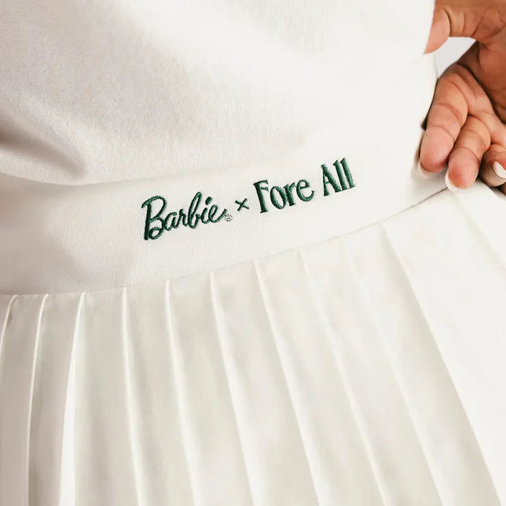 Fore All Palm Pleat Skirt - White