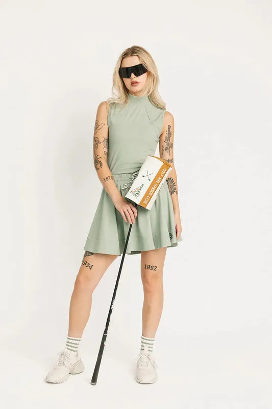 Fore All Riptide Mock Top - Sea Green