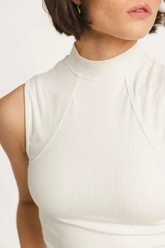 Fore All Riptide Mock Top - Cream