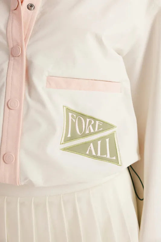 Fore All Anything Jacket - White/Pink