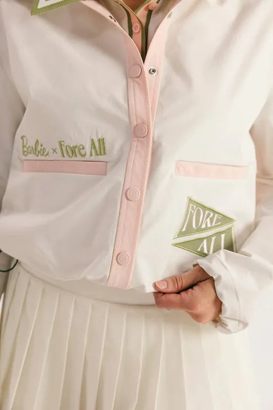 Fore All Anything Jacket - White/Pink