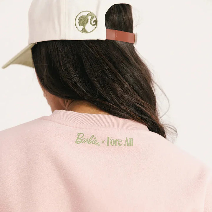 Fore All Golfie Barbie Crewneck - Pink