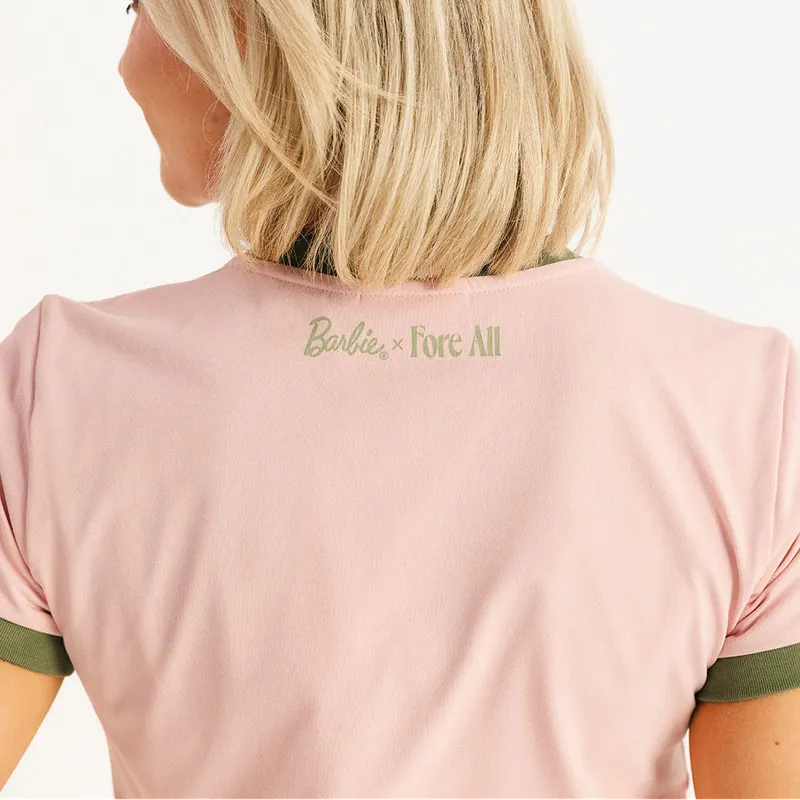 Fore All Golfie Barbie Tee - Pink