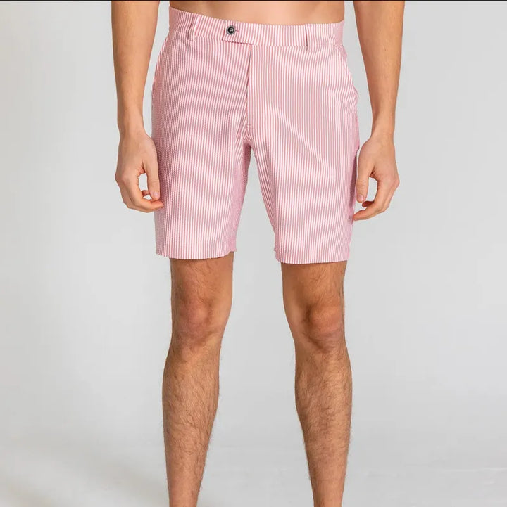 Redvanly Men's Becker Shorts - Salmon Pink