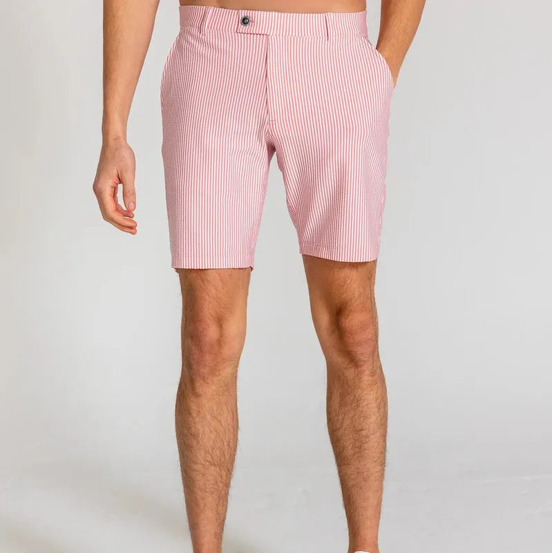 Redvanly Men's Becker Shorts - Salmon Pink