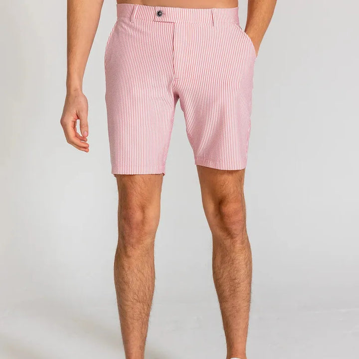 Redvanly Men's Becker Shorts - Salmon Pink